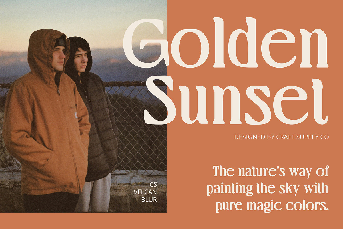 Velcan Blur, a Serif Font by Craft Supply Co. (Photo 2 of 8)