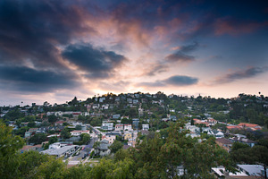 Sunset in Silverlake, Los Angeles