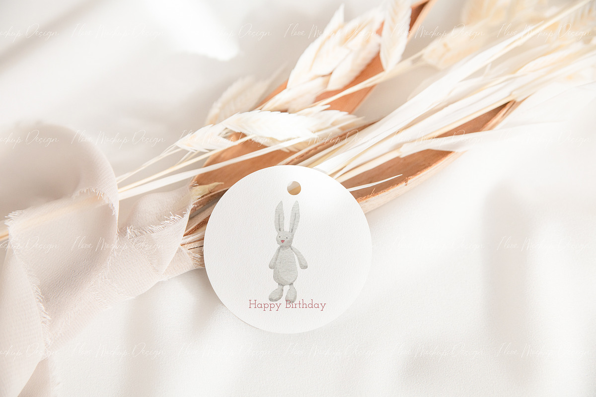 Circle Gift Tag Mockup, a Mockup by ILoveMockupDesign (Photo 9 of 10)