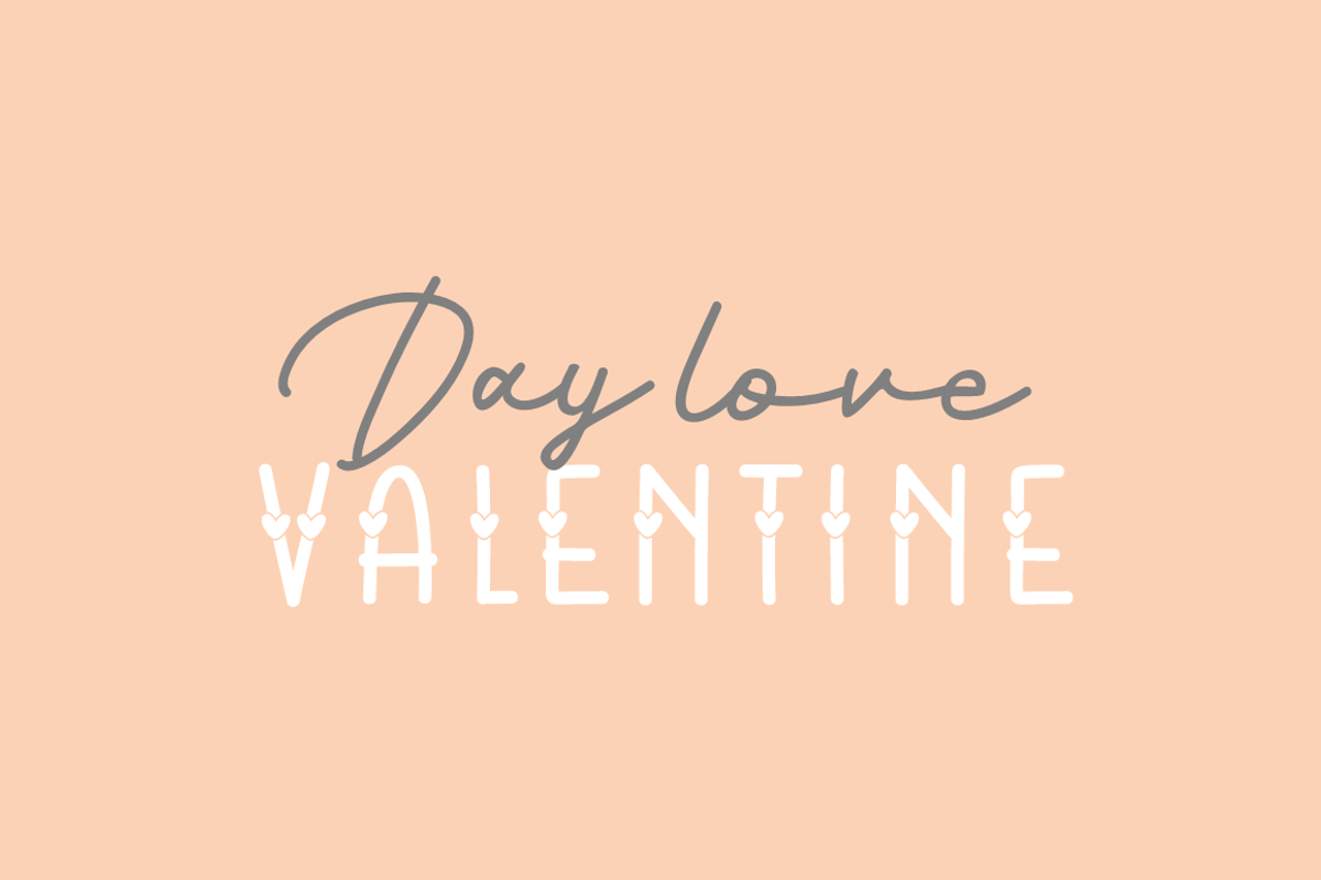 Kiss Muach | 3 font with love, a Script Font by Joko Setiono (Photo 3 of 8)