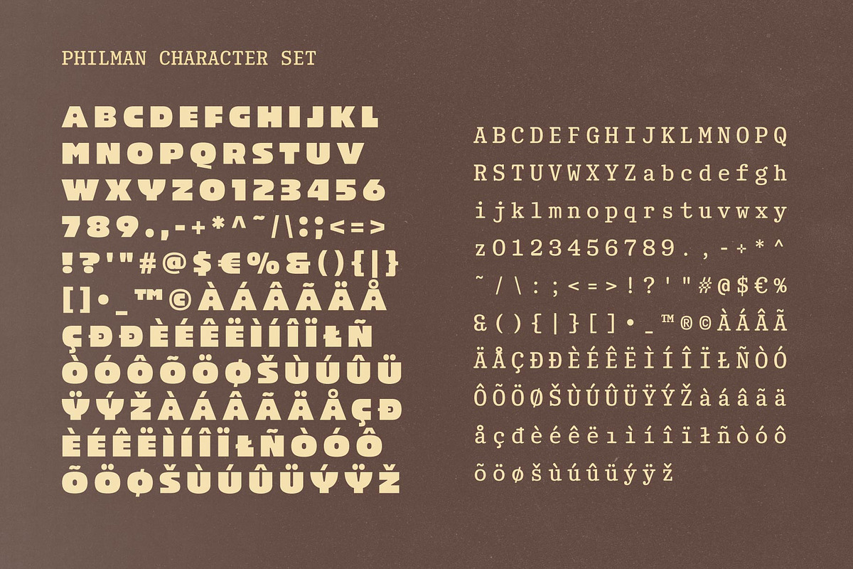Philman; 4 Styles Vintage Fonts, a Sans Serif Font by Eko Bimantara (Photo 12 of 12)