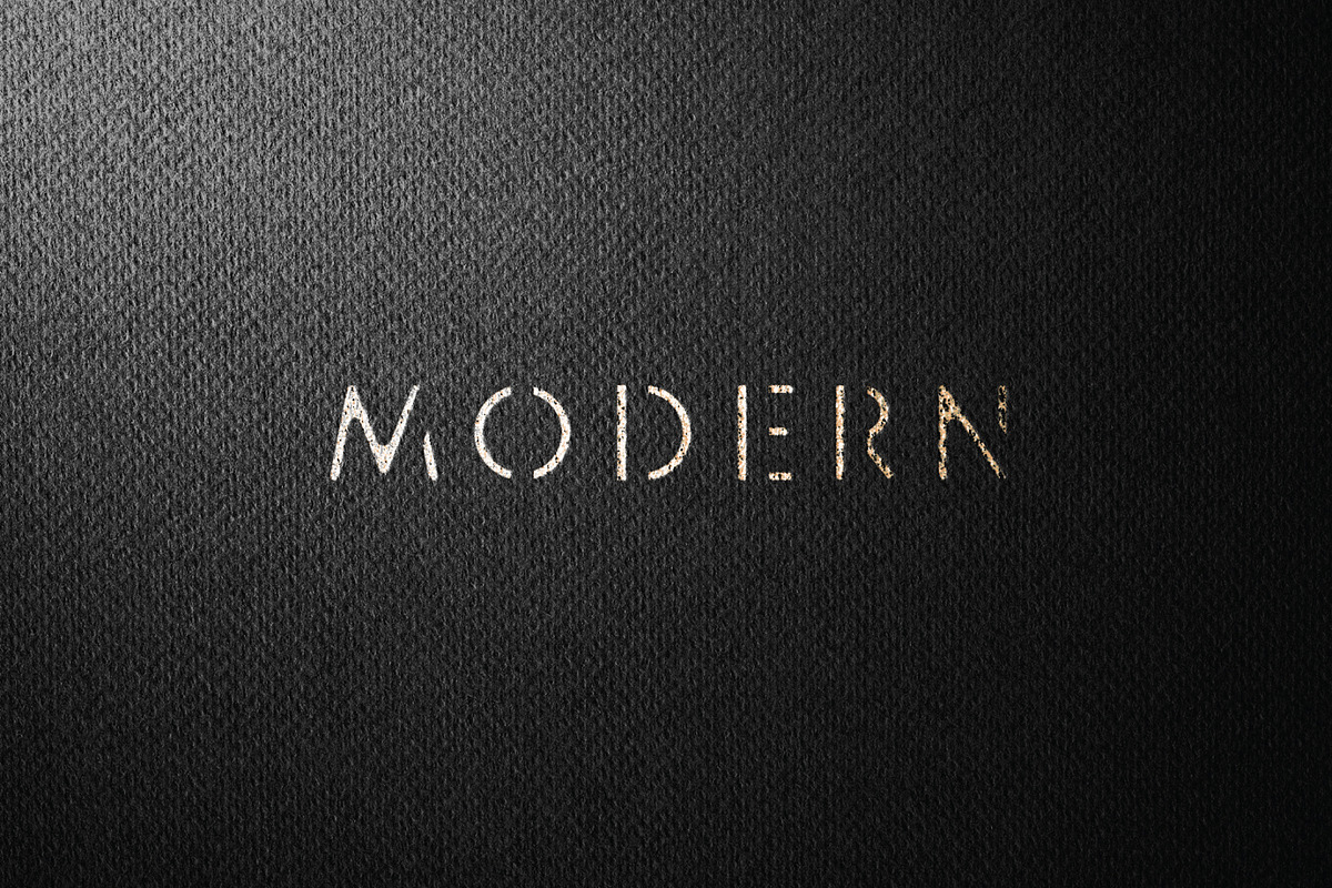 Stencil Headline Font, a Sans Serif Font by artyway (Photo 4 of 5)
