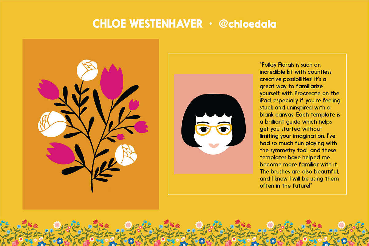 Folksy Wreaths & Bouquets Templates, an Illustration by On the Mark Designs (Photo 15 of 16)
