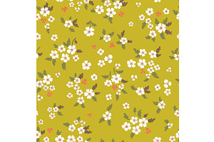 Vector floral seamless pattern