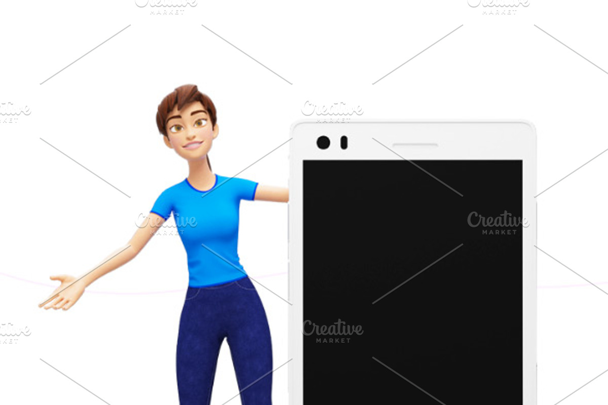 35 Jenny 3D Product Promo Mock-Ups, an iPad Mockup by Oleg Ribar (Photo 14 of 29)