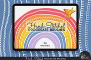 Hand-Stitched Procreate Brushes, a Brush Add-On by Studio Kitsch (Thumbnail 1 of 7)