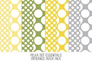 Yellow & Grey Pattern Paper Pack, a Pattern Graphic by Angie Sandy (Thumbnail 2 of 2)