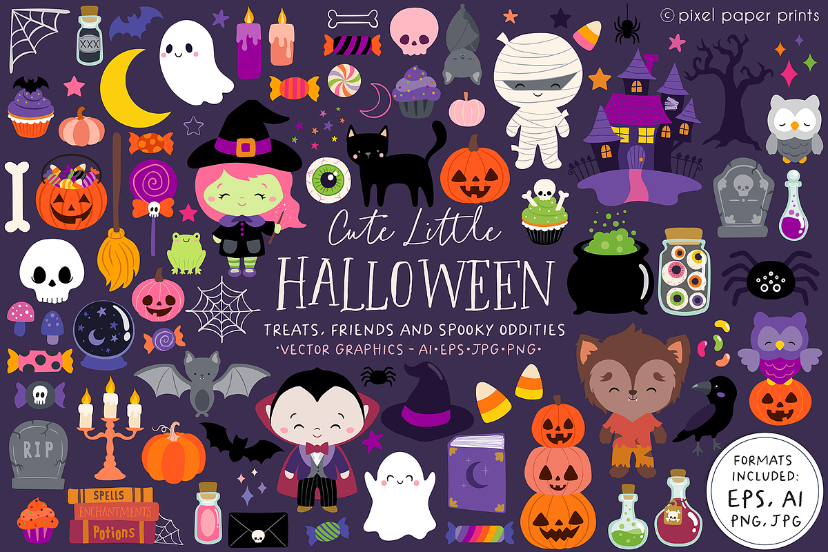 Cute Little Halloween, an Object Graphic by PixelPaperPrints (Photo 1 of 10)