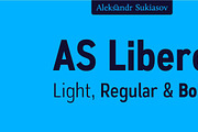 AS Libero, a Sans Serif Font by Aleksandr Sukiasov (Thumbnail 1 of 4)