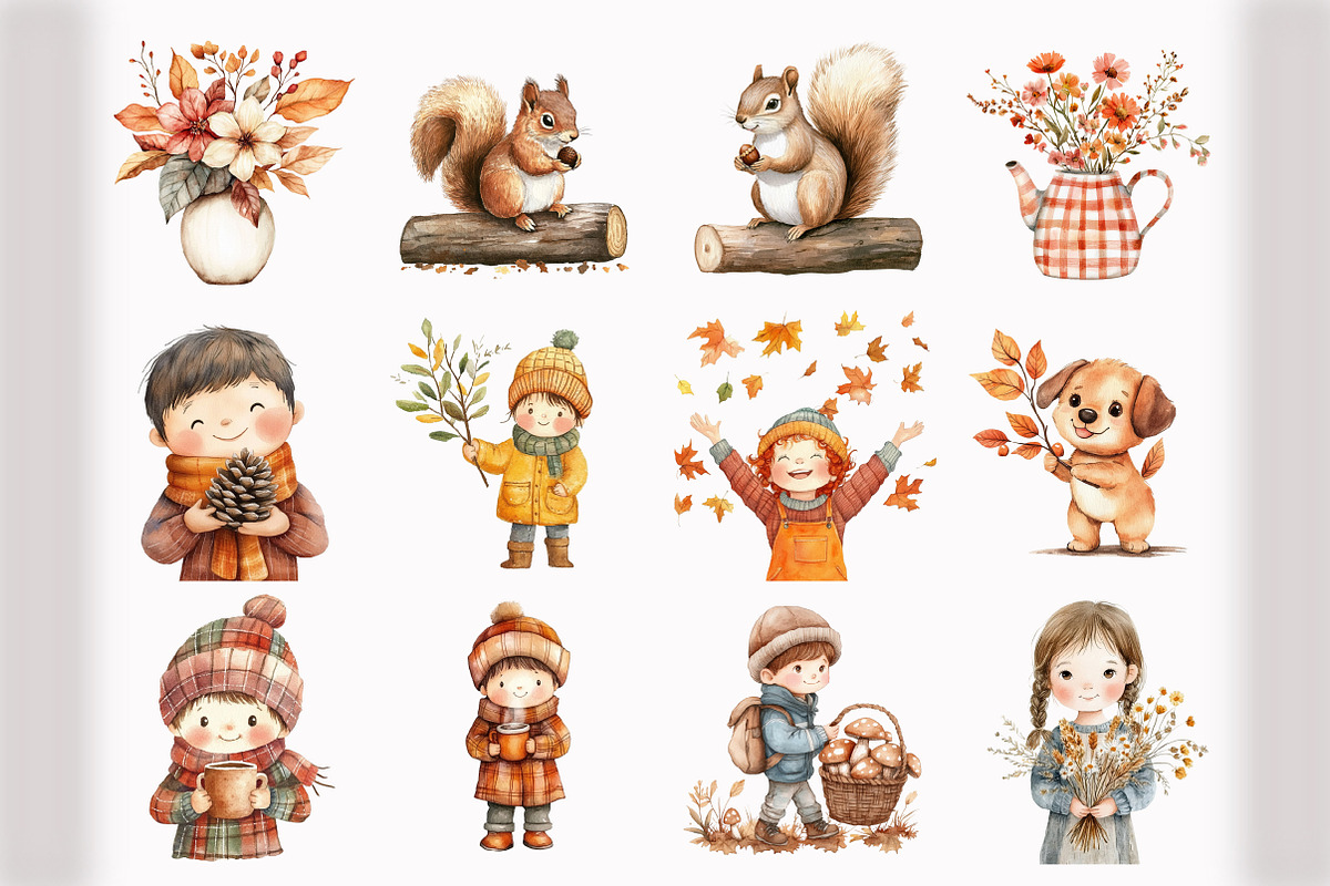 Cottagecore Fall Clipart, an Illustration by Design Market (Photo 5 of 5)