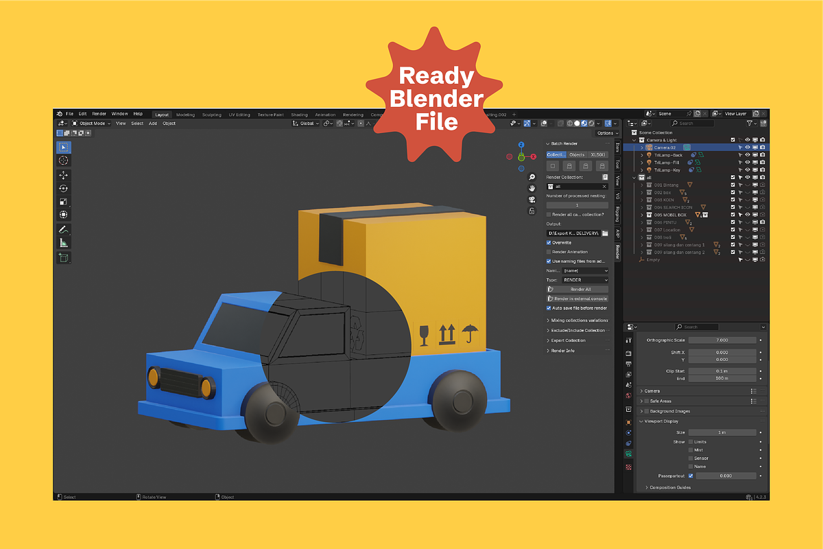 3D Delivery & Logistics Pack, a 3D by Dudukbersama (Photo 2 of 3)