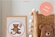 NEWBORN baby illustration & patterns, an Animal Illustration by Linerisyart (Thumbnail 5 of 16)