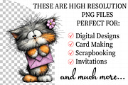 Watercolor Valentine Cat Clipart, an Illustration by Daily.Designs (Thumbnail 2 of 5)