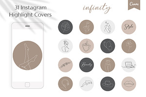 Instagram Highlight Icons CANVA