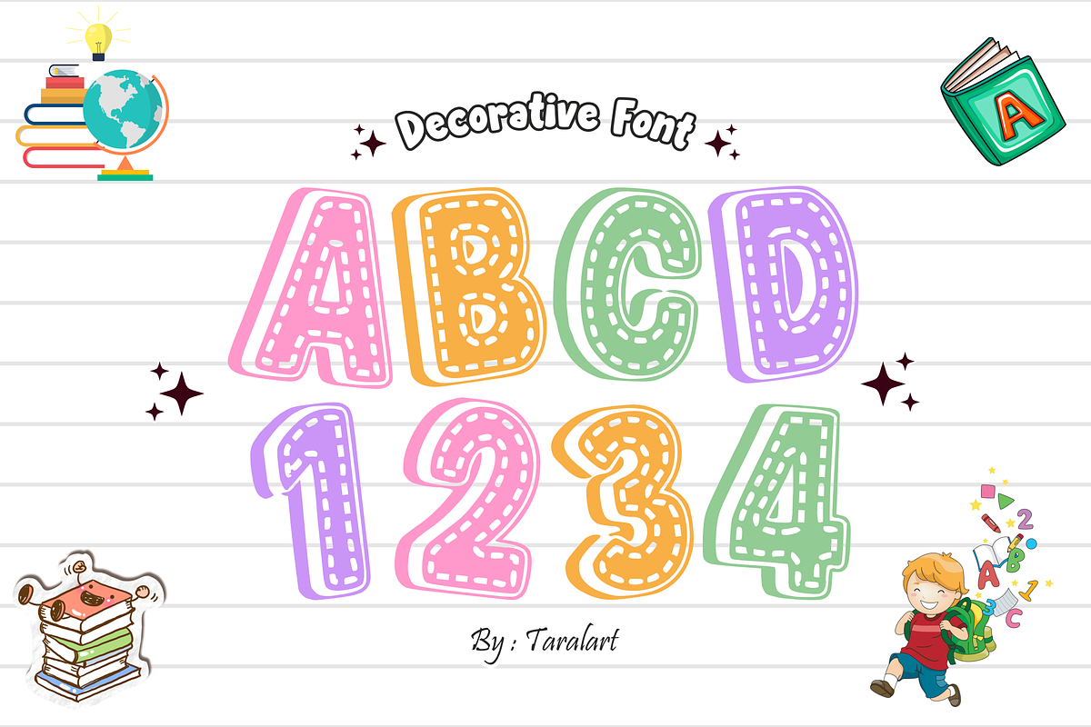 Reading Hobby - Kids Display Font, a Sans Serif Font by KiddoGlyphs Studio (Photo 3 of 4)