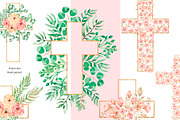 Watercolor Easter Floral Crosses, a Decorative Illustration by MayaNavits (Thumbnail 3 of 5)