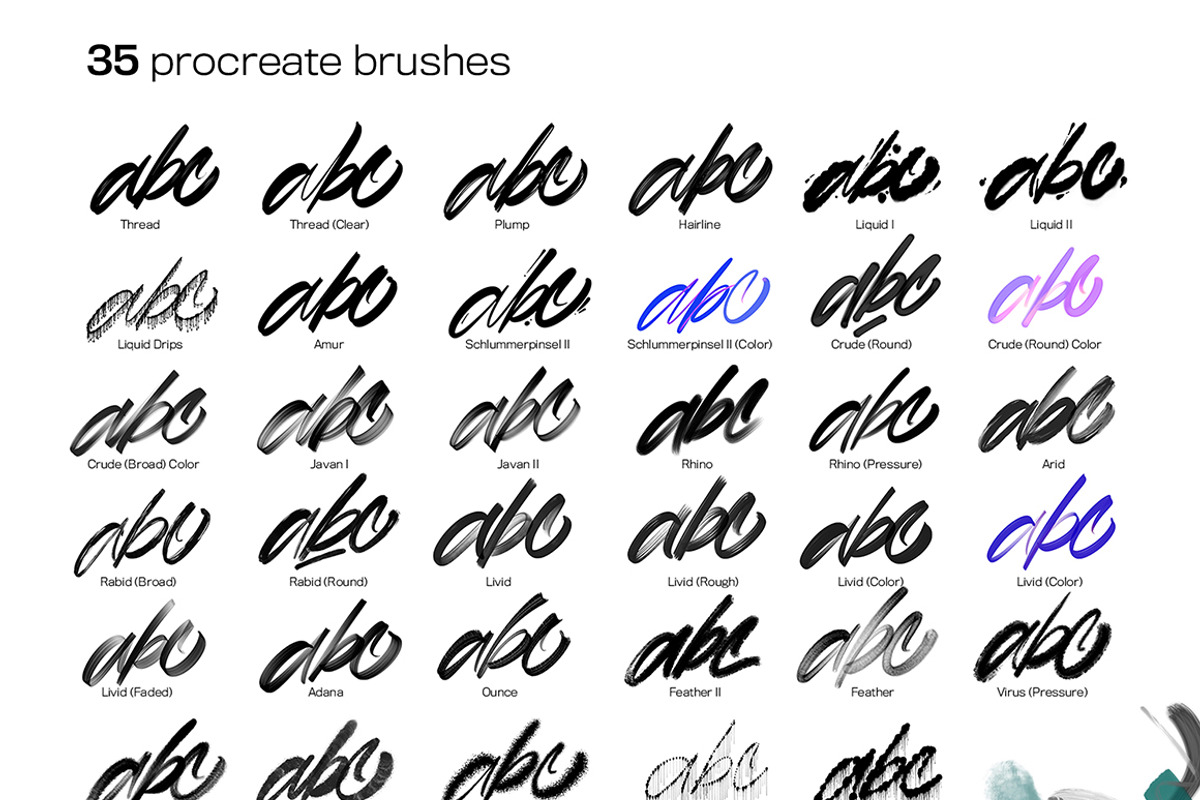 SnoozePack II - Procreate Brushpack, a Brush Add-On by Snooze one (Photo 2 of 10)