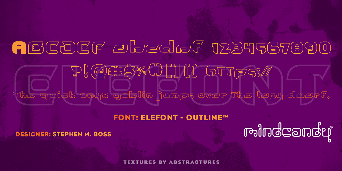 Elefont™, a Font by MINDCANDY (Photo 3 of 5)