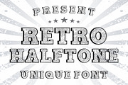 Retro Halftone – Vintage Font, a Slab Serif Font by Limited.studio (Thumbnail 1 of 6)