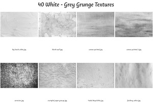 40 Neutral White Grunge Textures