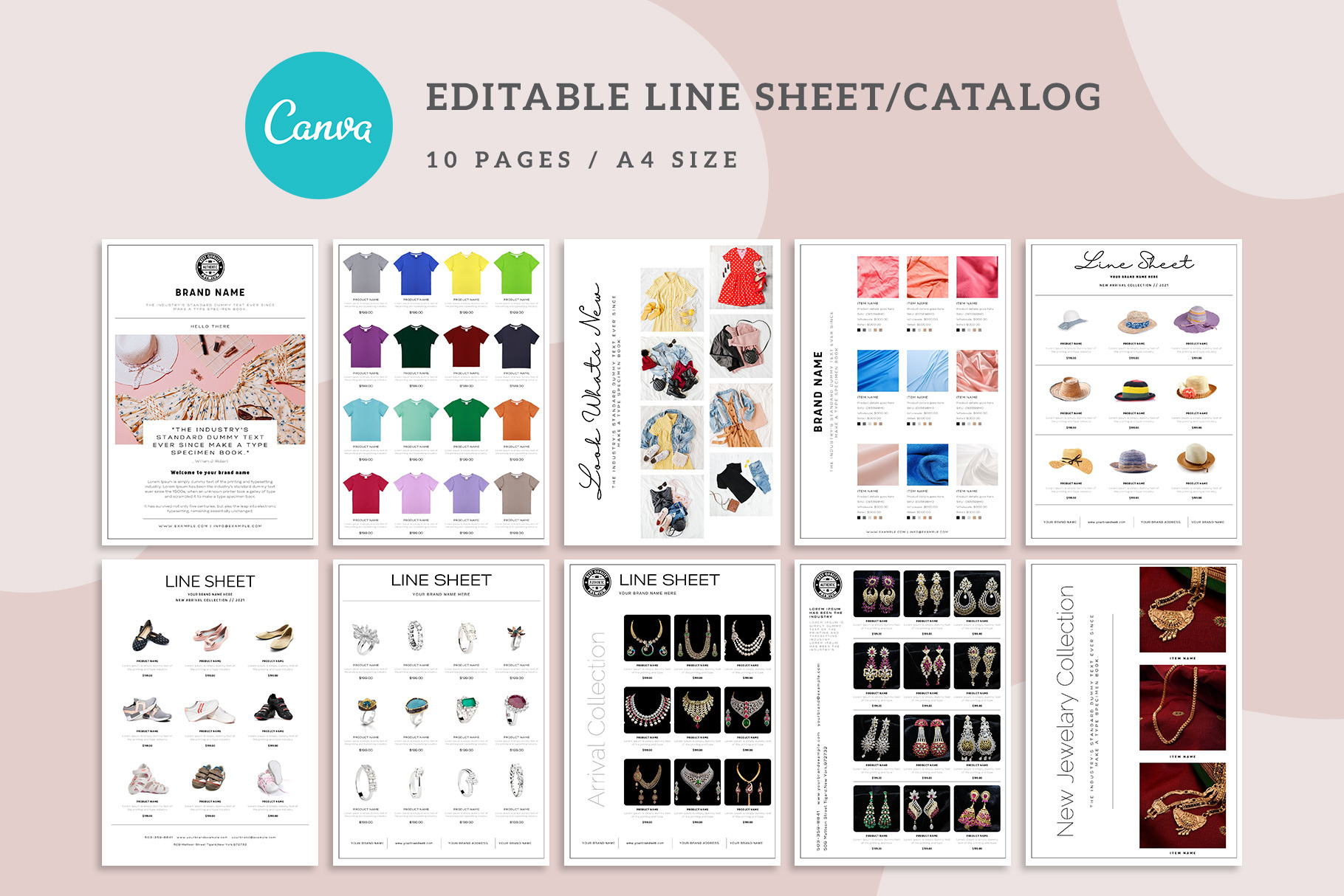 Wholesale Product Catalog/Line Sheet, a Stationery Template by Amit Debnath