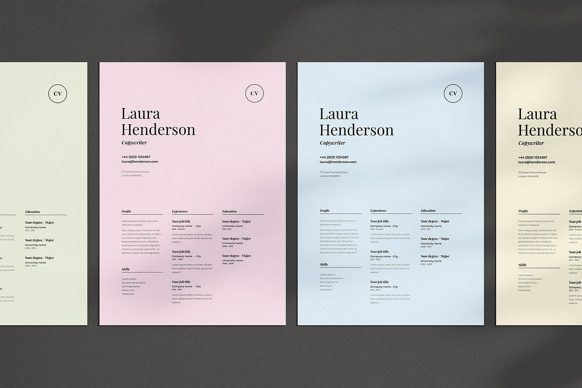 Laura | CV / resume template, a Resume Template by CV house (Photo 4 of 10)