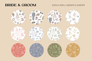 Hand drawn Wedding pattern bundle, a Pattern Graphic by CreativeChristiana (Thumbnail 4 of 14)