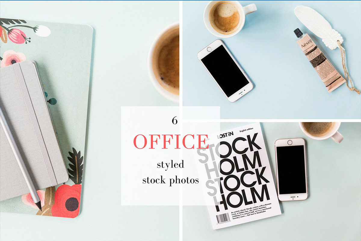 Office styled stock photos - 6, a Books & Magazine Mockup by Nellaino (Photo 2 of 8)