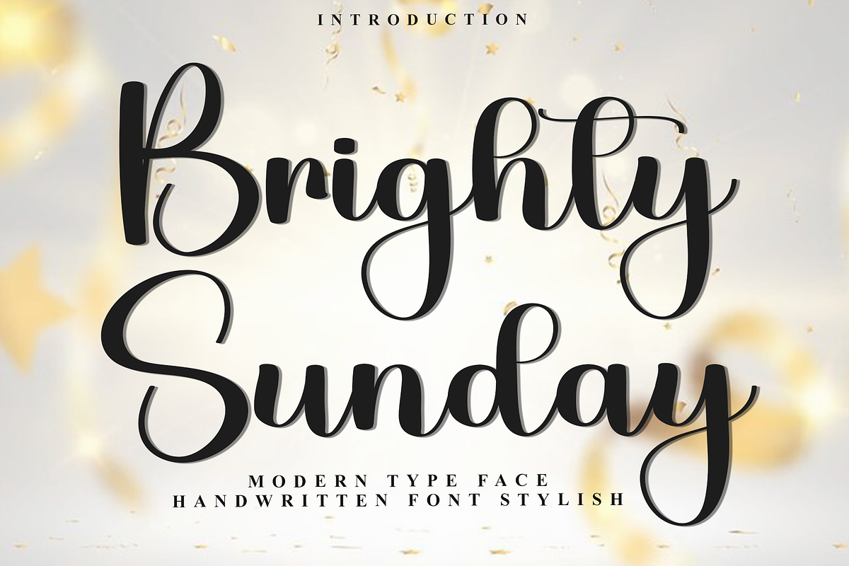 Brighty Sunday, a Handwritten Font by FreshTypeINK (Photo 1 of 8)