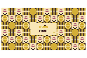 Lemon Fruit Thematic Composition, a Decorative Illustration by Creative Backgrounds