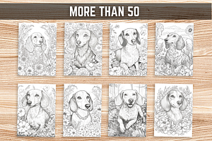 Dachshund Dog Coloring Book