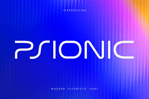 Psionic - Futuristic Font, a Sans Serif Font by Pekotype
