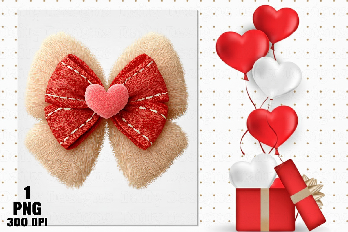 Valentine Fluffy Hard PNG, an Illustration by Daily.Designs (Photo 2 of 5)
