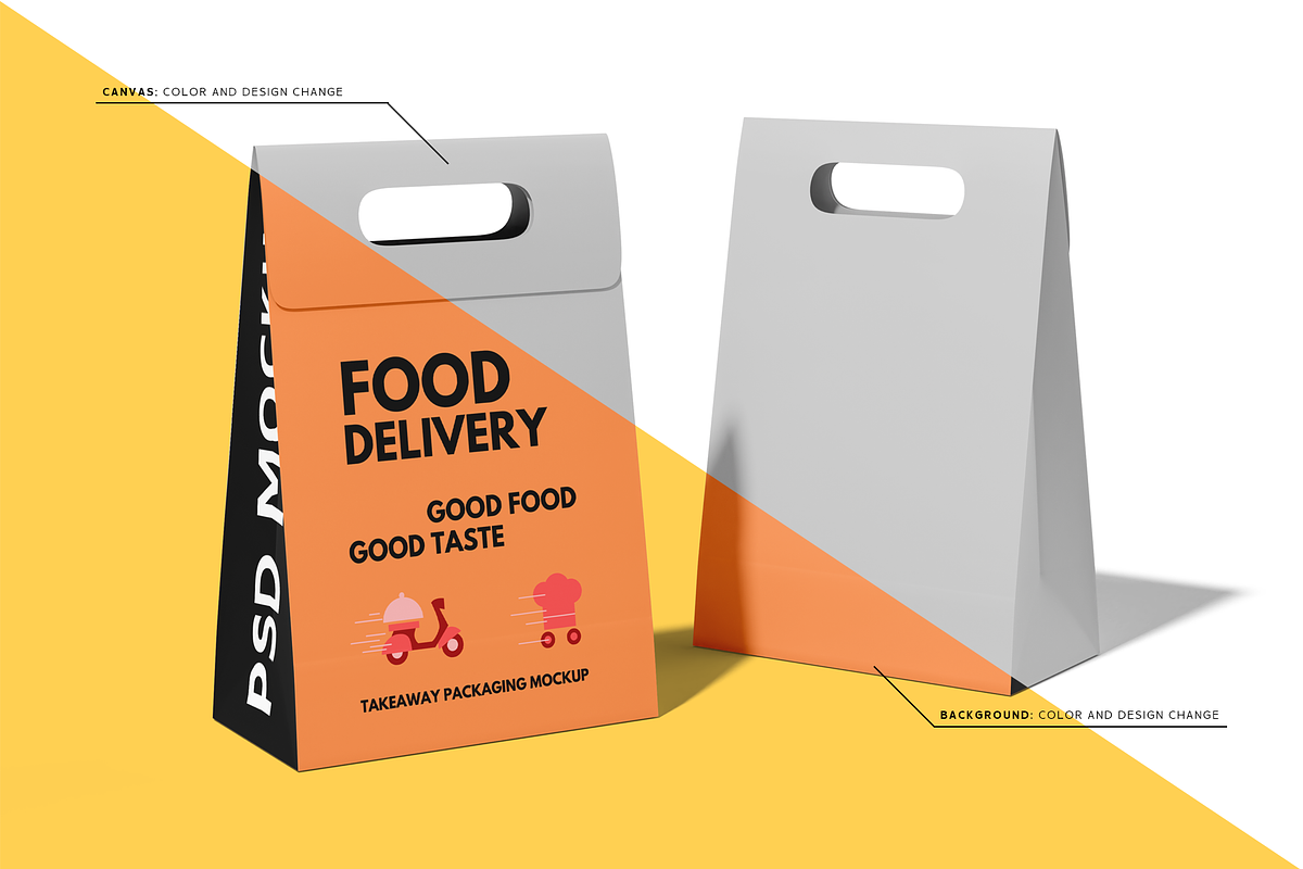 Takeaway Packaging Mockup Set, a Packaging Mockup by Custom.scene (Photo 5 of 6)