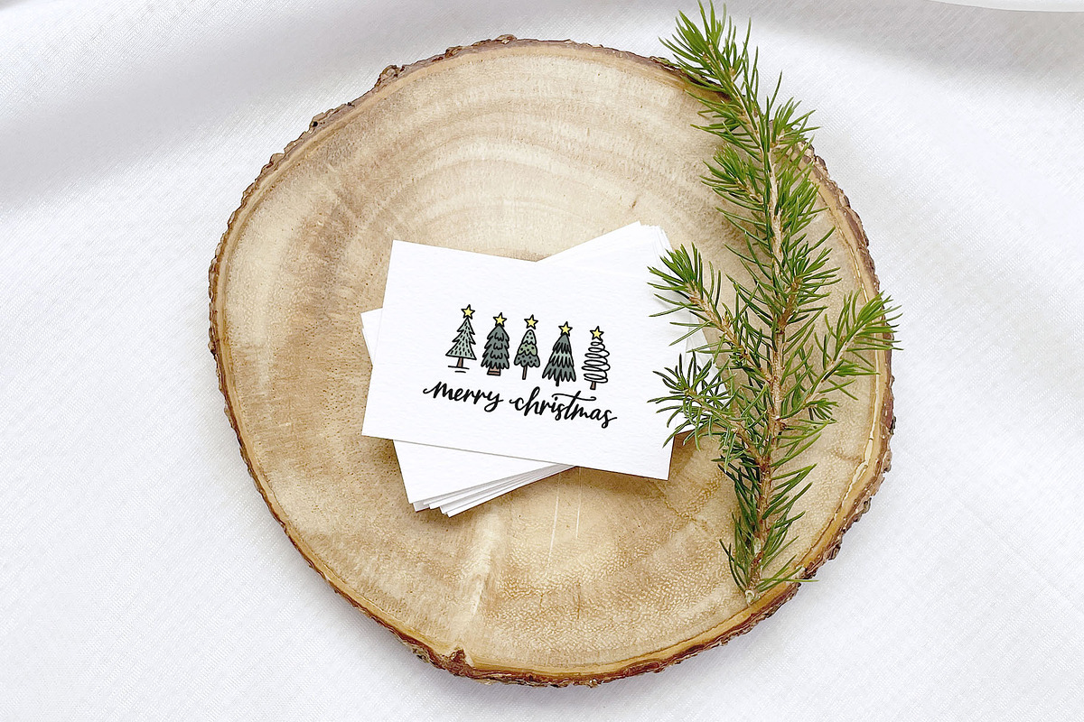 Christmas Cards, Quotes & Wreaths, an Illustration by Michèle Kae (Photo 5 of 9)