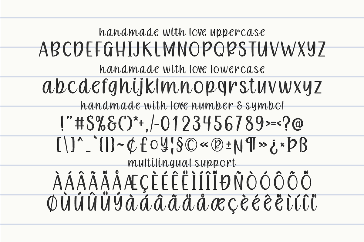 Handmade with Love, a Handwritten Font by Keithzo (Photo 8 of 8)