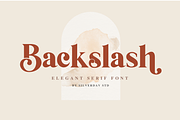 Backslash - Elegant Serif font, a Serif Font by Silverdav (Thumbnail 1 of 10)