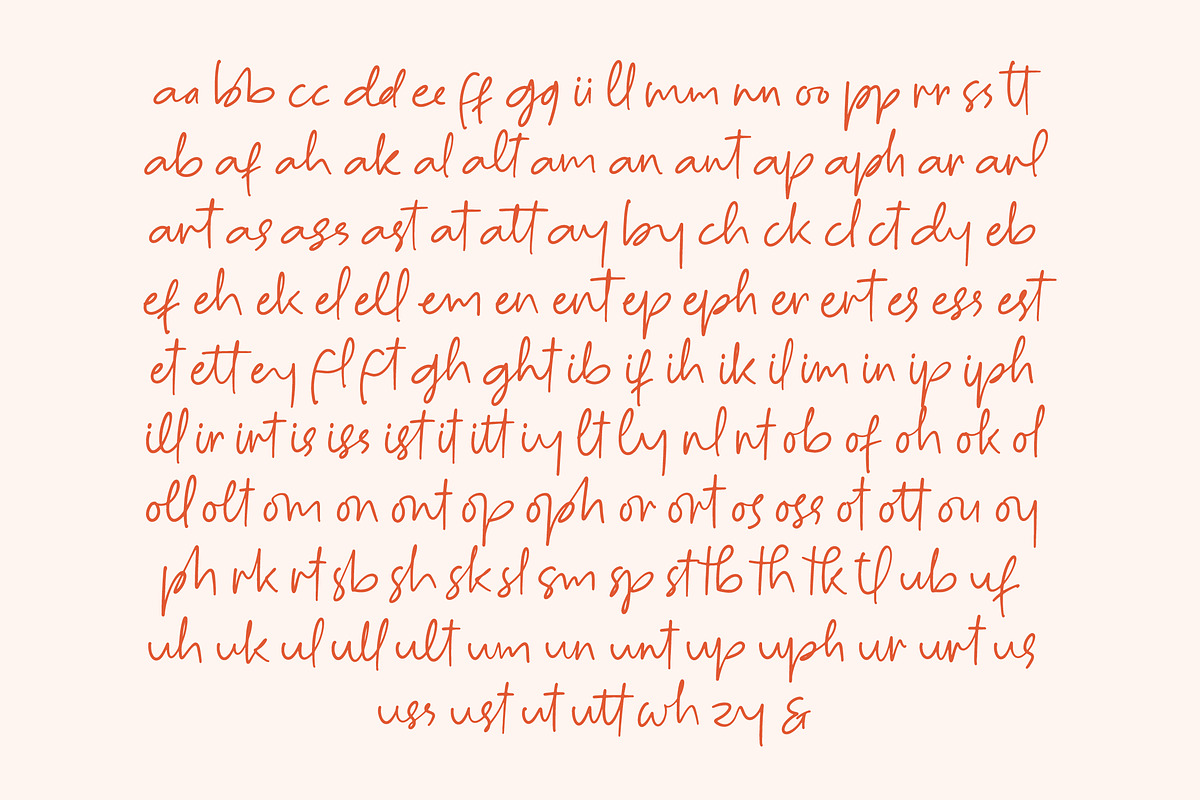 Thursday Marchi Sticky Note Font, a Script Font by Letterena Studios Script (Photo 13 of 15)