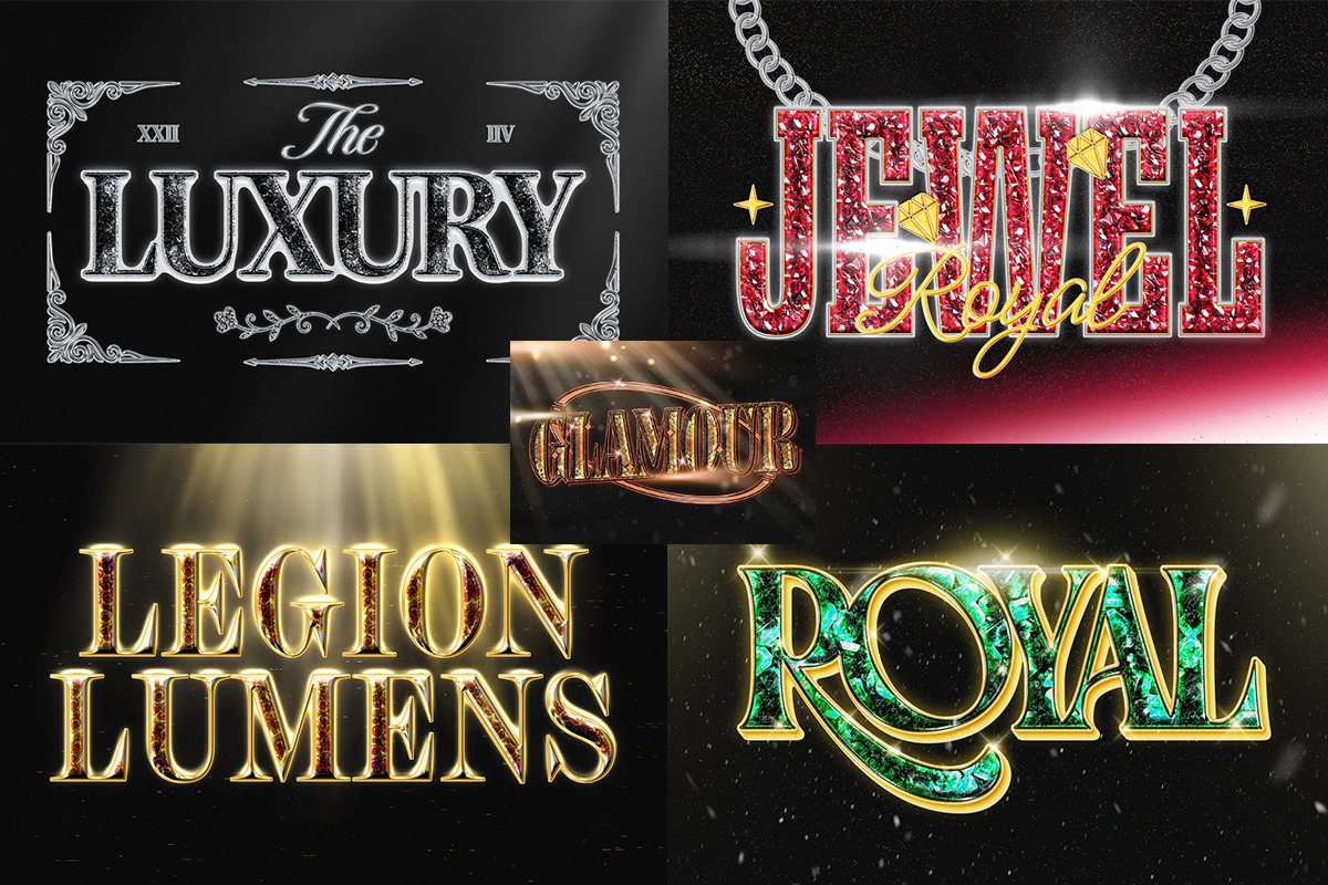 Luxury Royal Jewelry Text Effect, a Layer Style Add-On by Matsero (Photo 3 of 4)