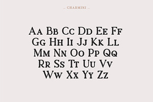 Charmini. Serif Font Family.