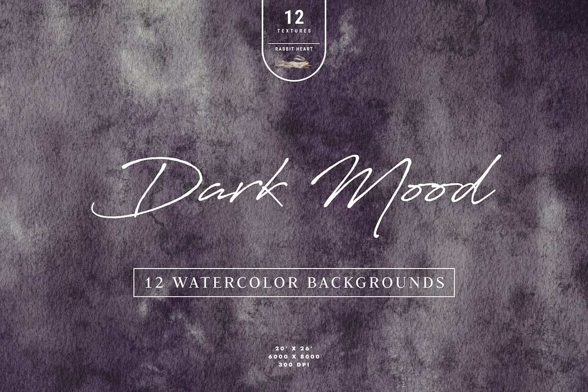 Dark Mood - 12 Abstract Backgrounds, a Texture Graphic by Rabbit Heart (Photo 1 of 9)