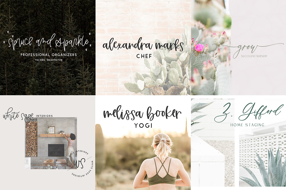 The Logo and Branding Font Bundle, a Script Font by Beck McCormick (Photo 8 of 10)