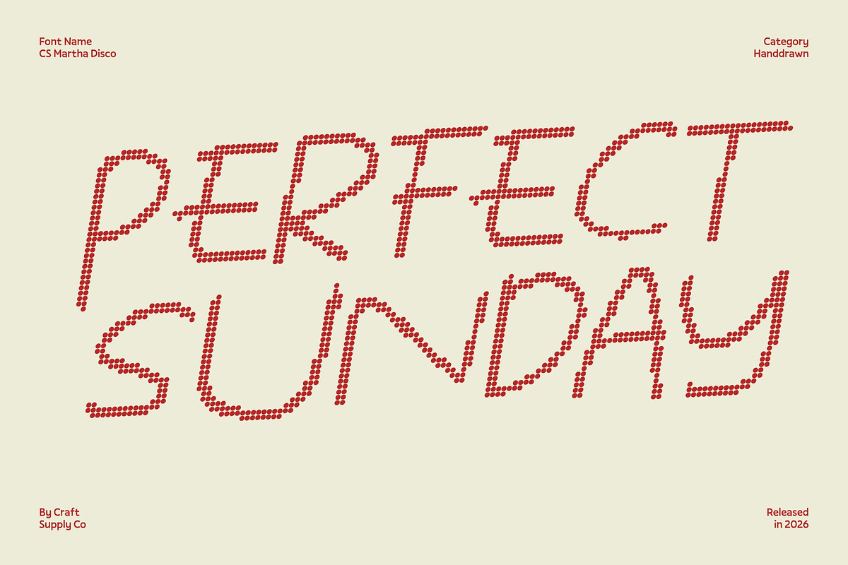 CS Martha Disco, a Handwritten Font by Craft Supply Co. (Photo 2 of 8)