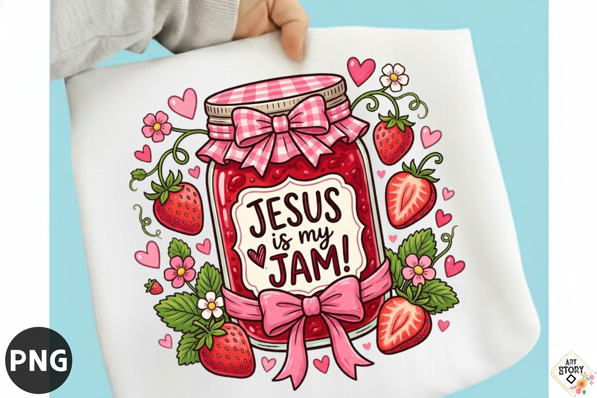 Jesus is My Jam PNG, Vintage Faith, a Seasonal Illustration by designcity5 (Photo 1 of 4)
