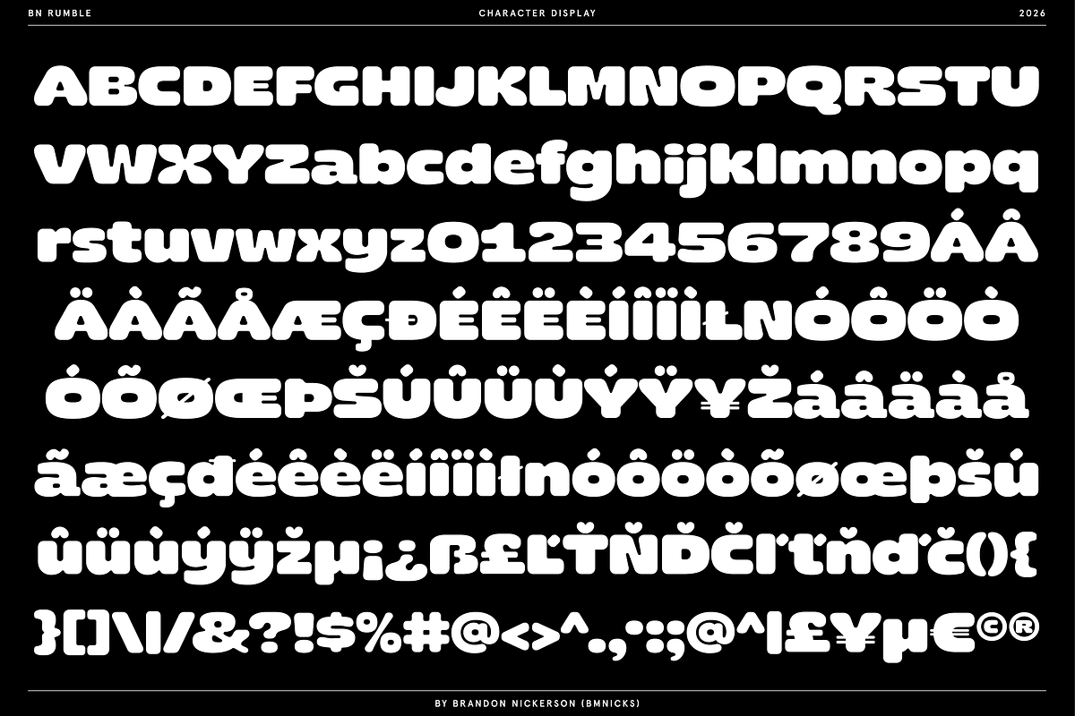 BN Rumble, a Sans Serif Font by Bnick (Photo 16 of 16)