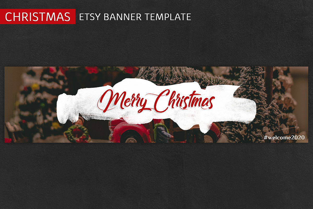 ETSY Christmas Banner Template, a Templates & Theme by illycreative (Photo 4 of 16)