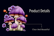Whimsical Fairy Garden PNG Clipart, a Seasonal Illustration by RobertsArt (Thumbnail 5 of 5)