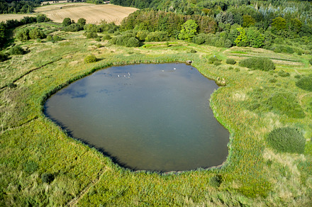 Drone pictures of Danish countryside, a Photo by Peopleimages.com