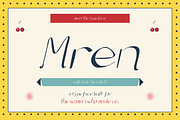 Mren — Elegant Italic Script, a Handwritten Font by Lettra Studio (Thumbnail 1 of 17)