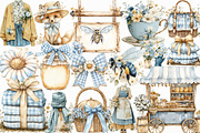 Watercolor Cottage Clipart, an Illustration by Libby Wishes (Thumbnail 2 of 6)